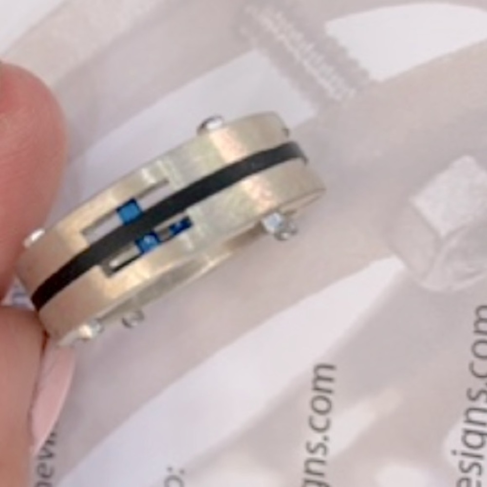 Men’s wedding ring. Handmade and very unique-size9